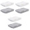 6Pcs White Grey Storage Case Drawer Organizer for Desk Use 1