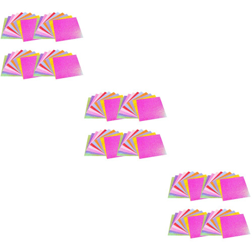 150Pcs Assorted Color Glitter Paper Folding Sheets for Kids DIY Crafts
