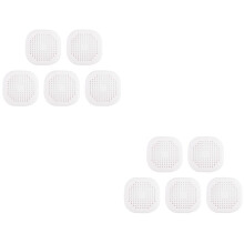 10Pcs White Anti-Clogging Filter Hair Catcher Kitchen Sink Strainer