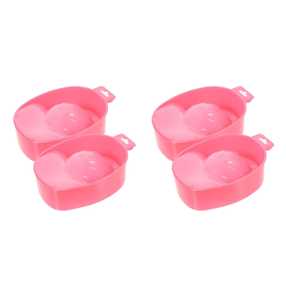 Artibetter Blue 4Pcs Nail Care Soak Bowl Manicure Hand Tray For Polish Remover
