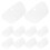 50Pcs White PVC Boot Shape Holders Long Boot Stand Up Inserts 2