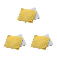 600Pcs Golden Aluminum Foil Chocolate Wrappers Thick Food Safe Sheets