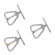 3Pcs Silver Nutcracker Sheller Nut Opener for Kitchen Use