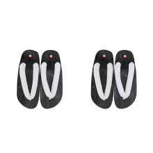 2Pairs Creative Male Shoes White Wood Eva Lightweight Summer Clogs