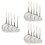 15Pcs Practical Silver Baking Sieve Kitchen Strainer for Fried Chicken 1