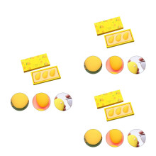 9Pcs Durable Yellow Makeup Sponge Cosmetics Puff Blending Tool