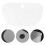 50Pcs White PVC Boot Shape Holders Long Boot Stand Up Inserts 10