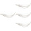 4Pcs Transparent Glass Fruit Plates Conch Shaped Decorative Snack Dish 6