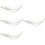 4Pcs Transparent Glass Fruit Plates Conch Shaped Decorative Snack Dish 7