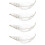 4Pcs Transparent Glass Fruit Plates Conch Shaped Decorative Snack Dish 8