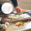 4Pcs Transparent Glass Fruit Plates Conch Shaped Decorative Snack Dish 11