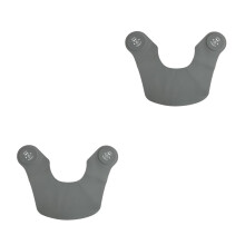 2Pcs Waterproof Silicone Haircut Capes Grey Barber Neck Neckerchiefs