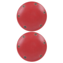 2Pcs Ceramic Flowerpot Trays Assorted Color Durable Plant Pot Saucers