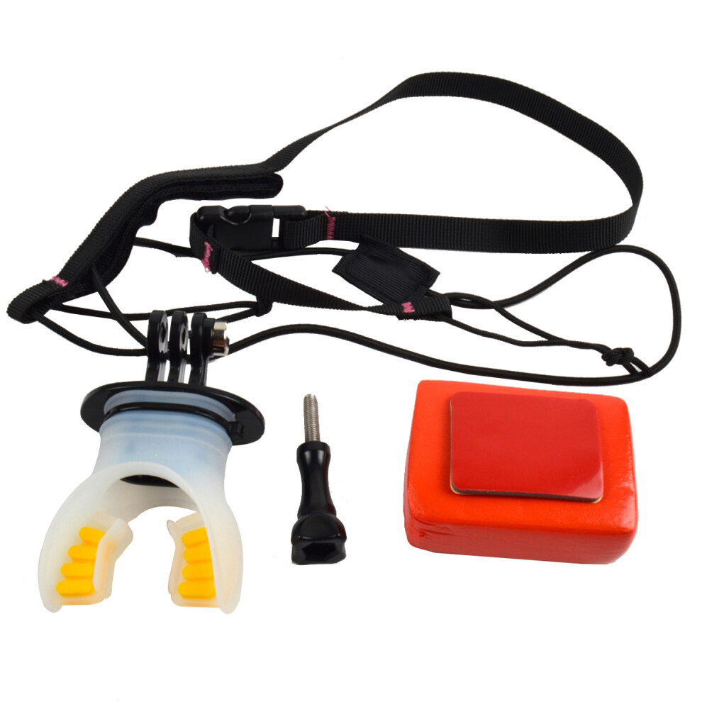 3Pcs Silicone Mouth Mounts For Surfing Action Cameras With Float Strap 3703380635608