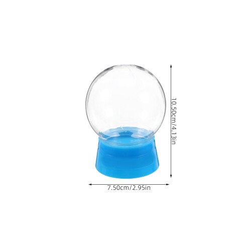 18Pcs DIY Blue Plastic Snow Globe Display Domes for Christmas Decor 1