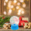 18Pcs DIY Blue Plastic Snow Globe Display Domes for Christmas Decor 4