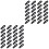 260Pcs Black Plastic DIY Mask Hooks Adjustable Rope Buckles Durable 1