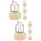 8Pcs Compact Table Number Holders Clips with Wooden Base 1