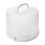Plastic White Cake Box with Handle Secure Locking Lid for Home Use 1