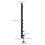 4Pcs Sturdy Black Iron Folding Shelf Brackets Adjustable for Pegboards 3