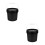2Pcs PP Paint Buckets with Lid for Storage Black Plastic Bucket 5
