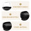 2Pcs PP Paint Buckets with Lid for Storage Black Plastic Bucket 10