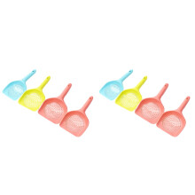 8Pcs Cat Litter Scoop Plastic Pet Long Handle Assorted Colors