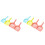 8Pcs Cat Litter Scoop Plastic Pet Long Handle Assorted Colors 1