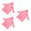 3Pièces Robes De Chambre Rose Flanelle À Pour - 6