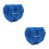 2Pcs Portable Blue Mesh Cat Muzzle Polyester Grooming Kit Accessory 1