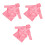 3Pièces Robes De Chambre Rose Flanelle À Pour - 7