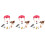 3Sets Assorted Farm Toys Horse Stable Playset Durable Model 1