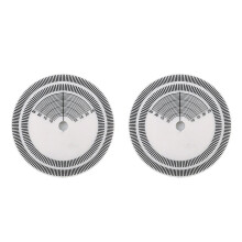 2Pcs Vinyl Record Stroboscope Disc White Acrylic Speed Detection Tool