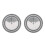 2Pcs Vinyl Record Stroboscope Disc White Acrylic Speed Detection Tool 1