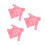 3Pièces Robes De Chambre Rose Flanelle À Pour - 9