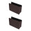 2Pcs Compact Brown Car Garbage Can Foldable Vehicle Trash 1
