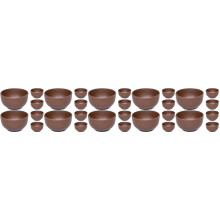 30Pcs Hand Painted Purple Sands Tea Cup Light Brown Home Office Use