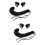 2Sets Creative Black Cat Ear Headband Tail for Carnival Party 1