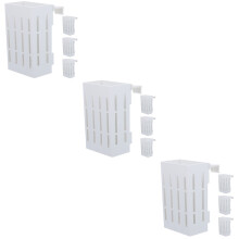 12Pcs White Plastic Aquarium Plant Holders Hanging Pots for Fish Tank