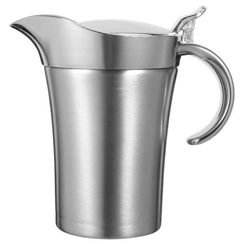 2Pièces Pot À Sauce Thermique Argent Anti- 1