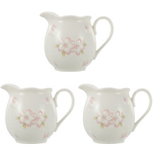 3Pcs Lightweight Ceramic Sauce Cups White Multipurpose Seasoning Jars