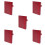 5Pcs Red Tiny Phone Book Practical and Address Organizer 1