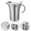 2Pièces Pot À Sauce Thermique Argent Anti- 10