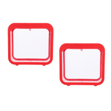 2Pcs Red Betta Fish Tank with 5-Color Light Mini Desktop Aquarium