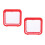 2Pcs Red Betta Fish Tank with 5-Color Light Mini Desktop Aquarium 1