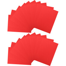 50Pcs Red Dual-Sided Origami Paper Thick DIY Craft Material for Kids