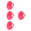4Pcs Rosy Bird Protective Collar Breathable Reusable Parrot Neck Cone 1