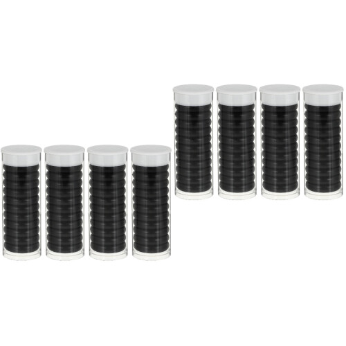 88Pcs Black ABS Loose Leaf Binding Discs Flexible Book Binder Rings