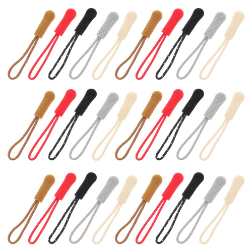 150Pcs Colored Zipper Pull Heads Easy Install Clothing Luggage Uses