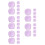30Pièces Supports Câbles Violet Autocollants Usage Maison 4